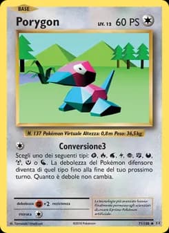 Porygon card in Italian