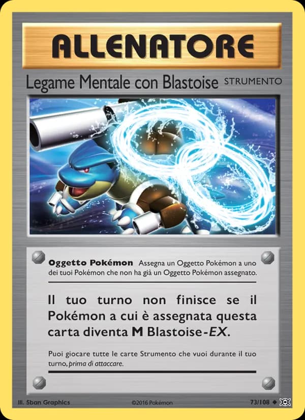 Legame Mentale con Blastoise card in Italian