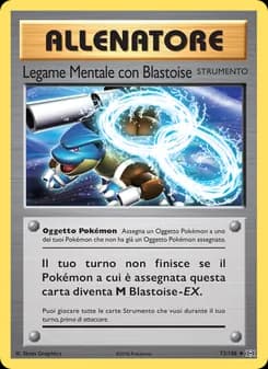 Legame Mentale con Blastoise card in Italian
