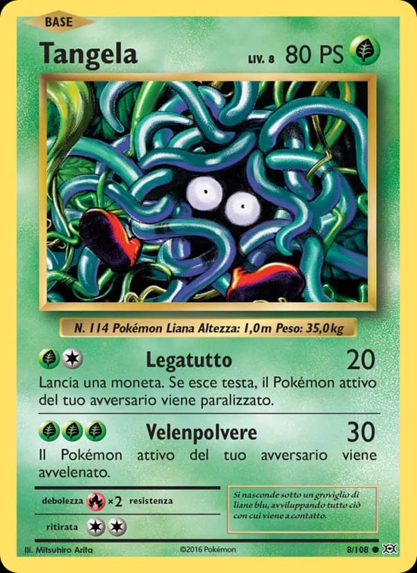 Tangela card in Italian