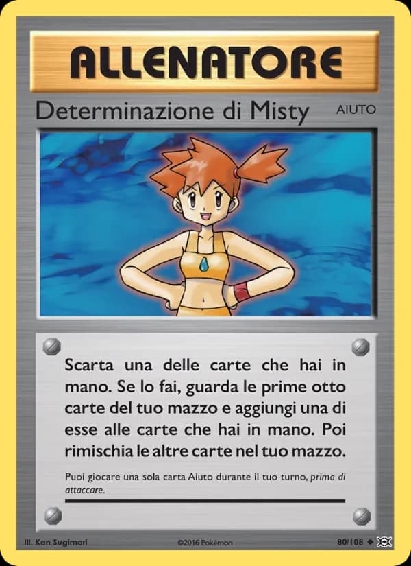 Determinazione di Misty card in Italian