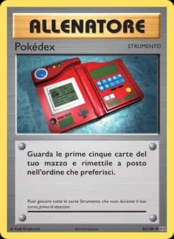 Pokédex card in Italian