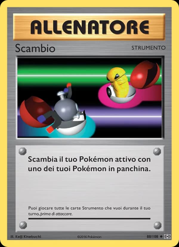 Scambio card in Italian