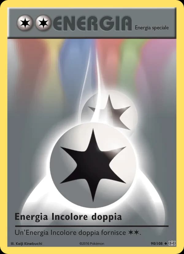 Energia Incolore doppia card in Italian