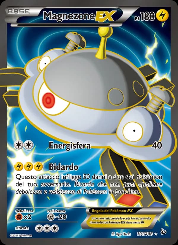 Magnezone EX card in Italian