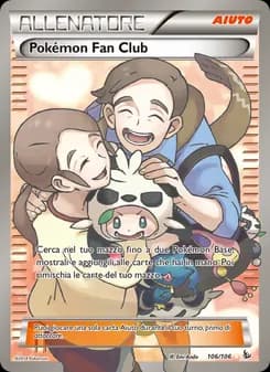 Pokémon Fan Club card in Italian