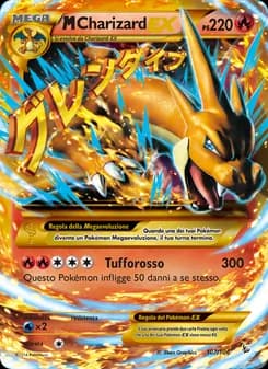 M Charizard EX card in Italian