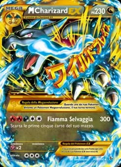 M Charizard EX card in Italian