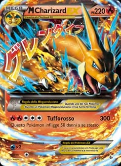 M Charizard EX card in Italian