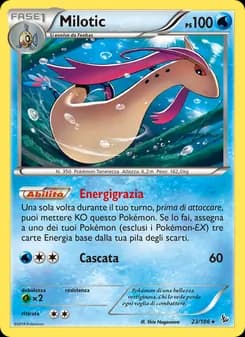 Milotic card in Italian