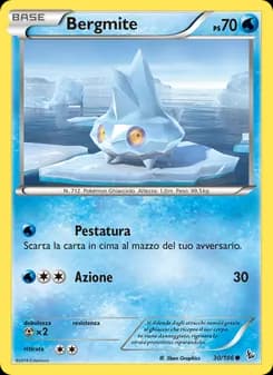 Bergmite card in Italian
