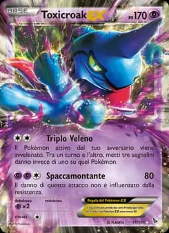 Toxicroak EX card in Italian