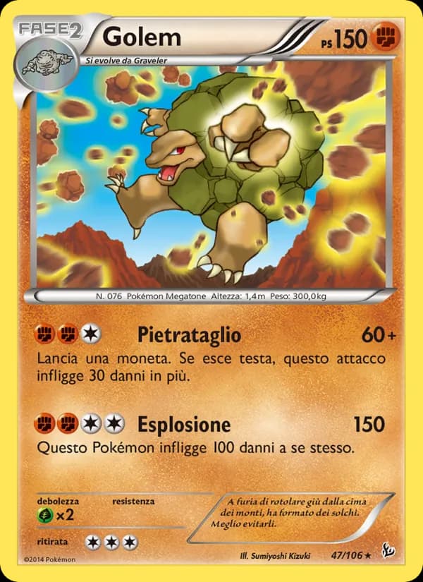 Golem card in Italian