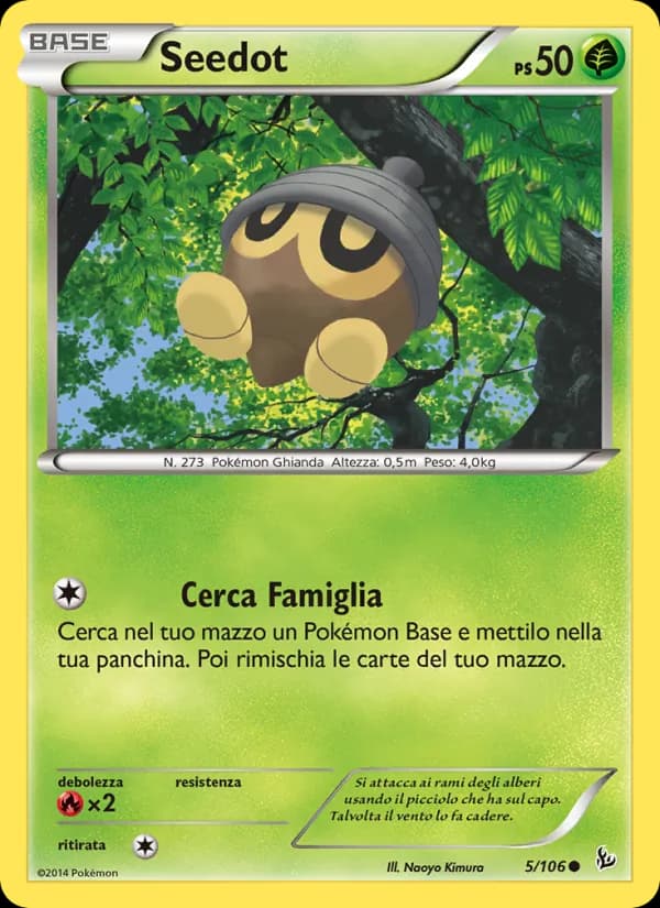 Seedot card in Italian