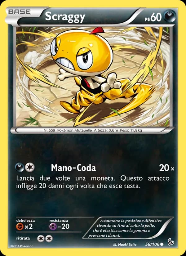 Scraggy card in Italian