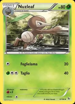 Nuzleaf card in Italian
