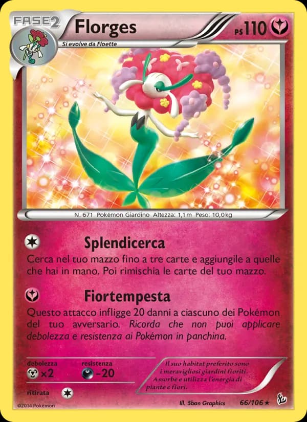 Florges card in Italian