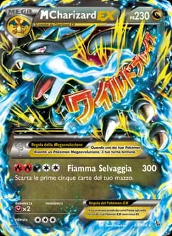 M Charizard EX card in Italian