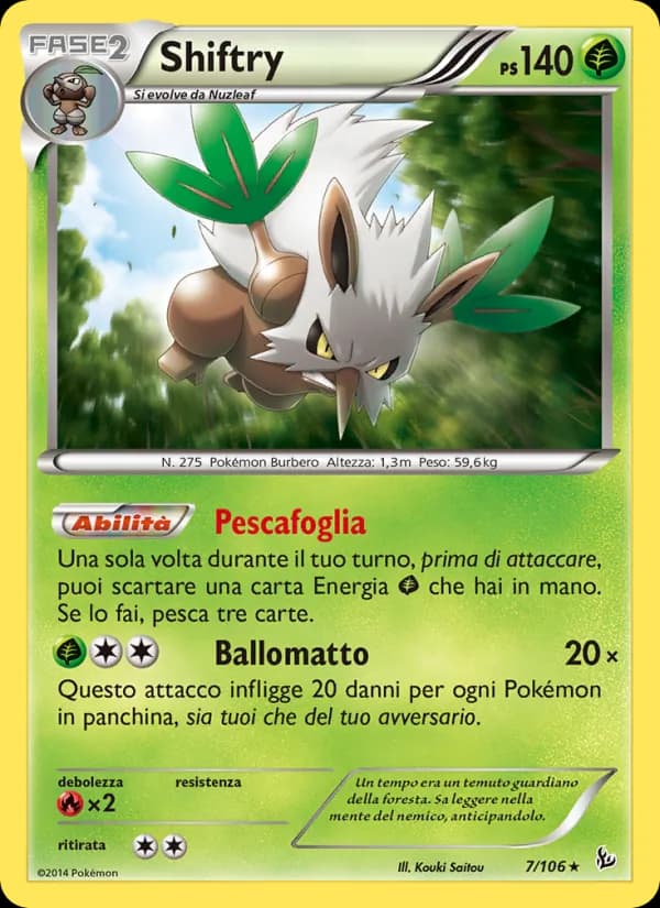 Shiftry card in Italian