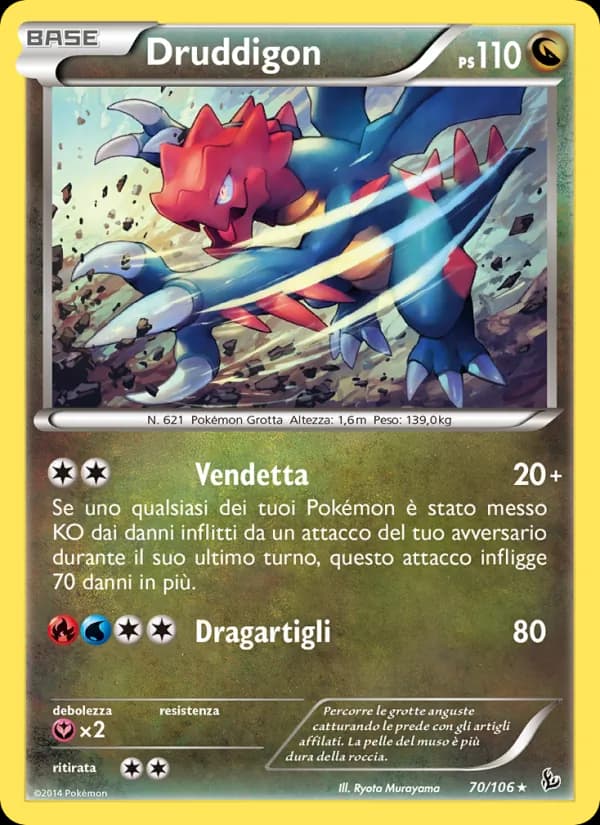 Druddigon card in Italian