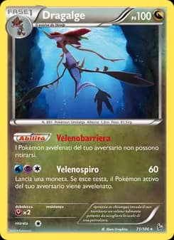Dragalge card in Italian