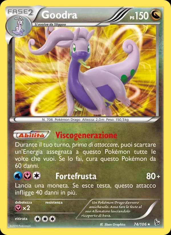 Goodra card in Italian