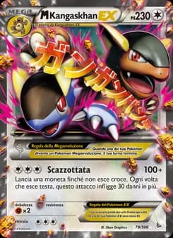 M Kangaskhan EX card in Italian
