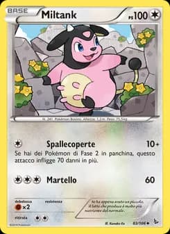 Miltank card in Italian