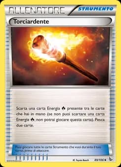 Torciardente card in Italian