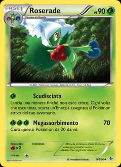 Roserade card in Italian