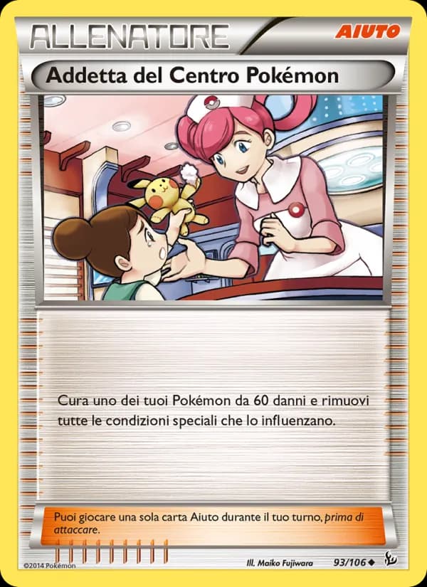 Addetta del Centro Pokémon card in Italian