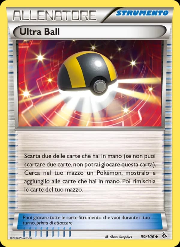 Ultra Ball card in Italian