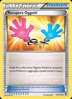 Recupera Oggetti card in Italian