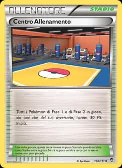 Centro Allenamento card in Italian