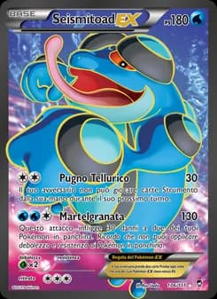 Seismitoad EX card in Italian