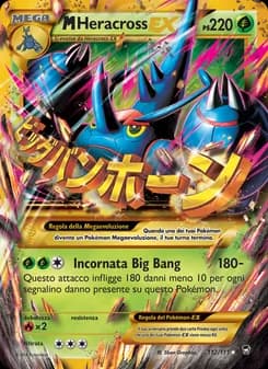 M Heracross EX card in Italian
