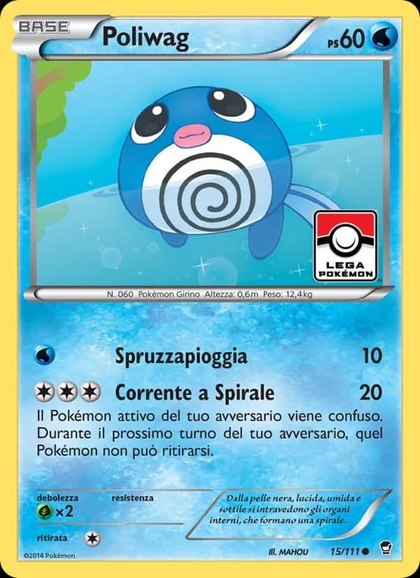 Poliwag card in Italian