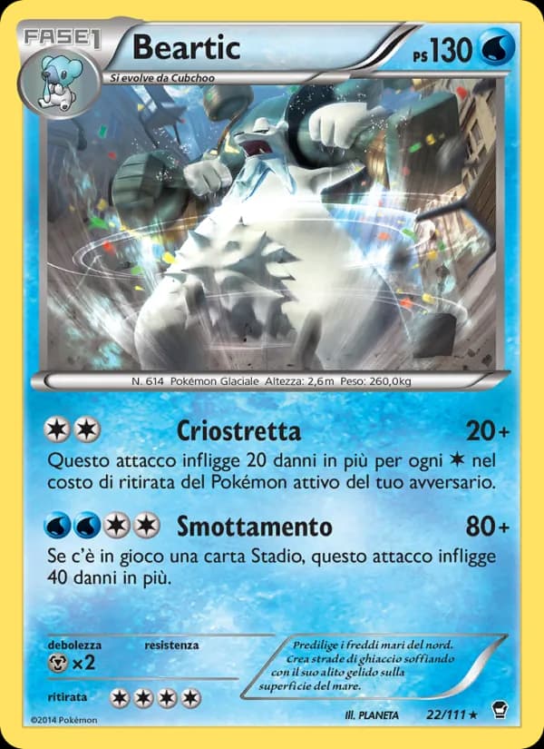 Beartic card in Italian