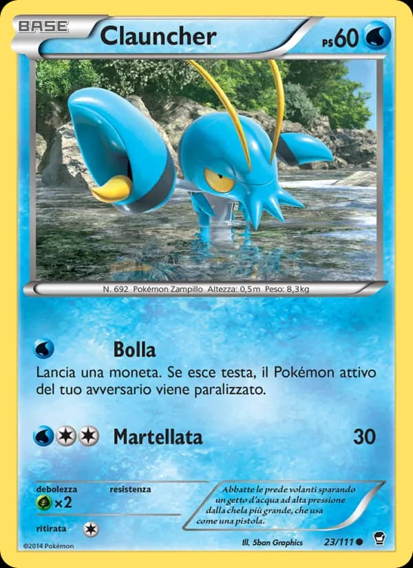 Clauncher card in Italian