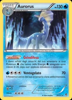 Aurorus card in Italian