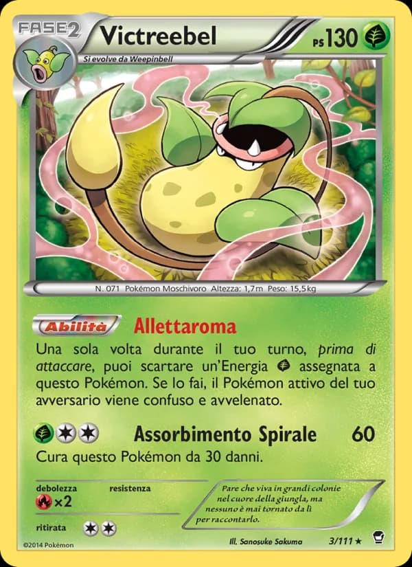 Victreebel card in Italian