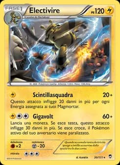 Electivire card in Italian