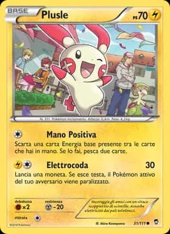 Plusle card in Italian