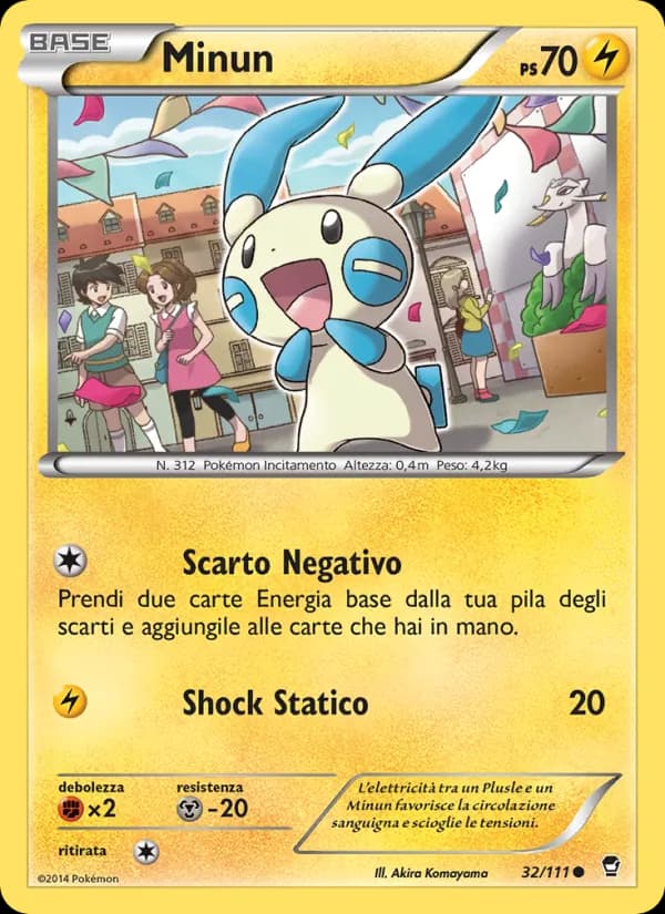 Minun card in Italian