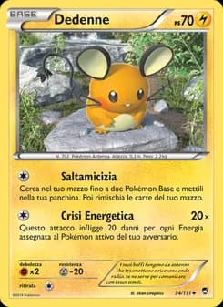 Dedenne card in Italian
