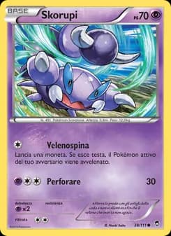 Skorupi card in Italian