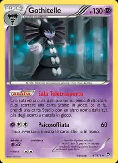 Gothitelle card in Italian