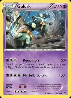 Golurk card in Italian
