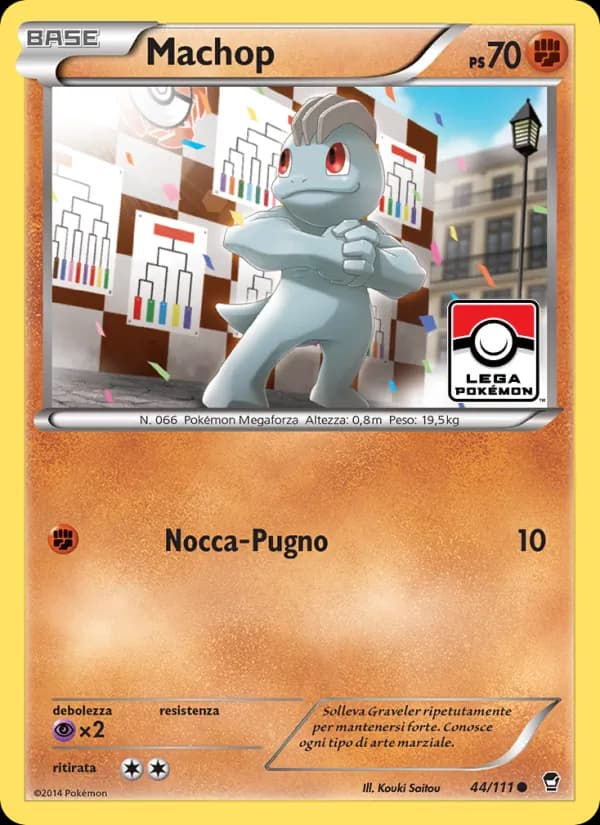 Machop card in Italian