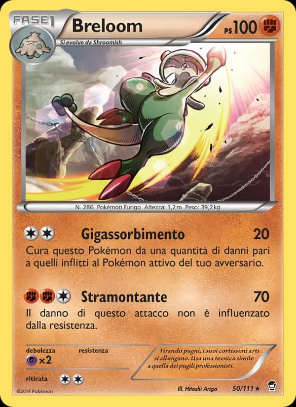 Breloom card in Italian